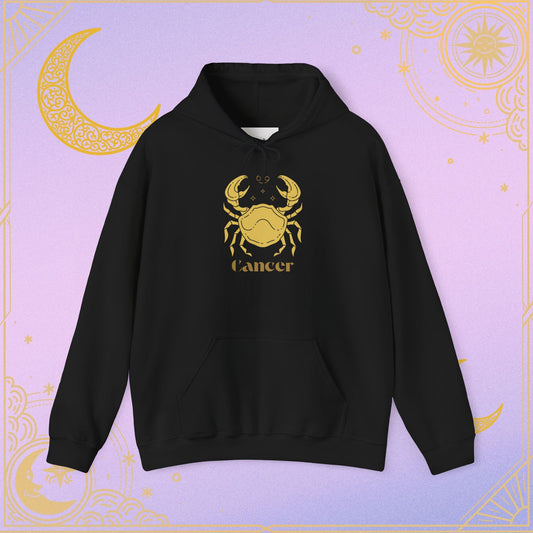 Cancer Zodiac Hoodie, Astrology Sweatshirt, Unisex Comfort Wear, Birthday Gift, Horoscope Apparel