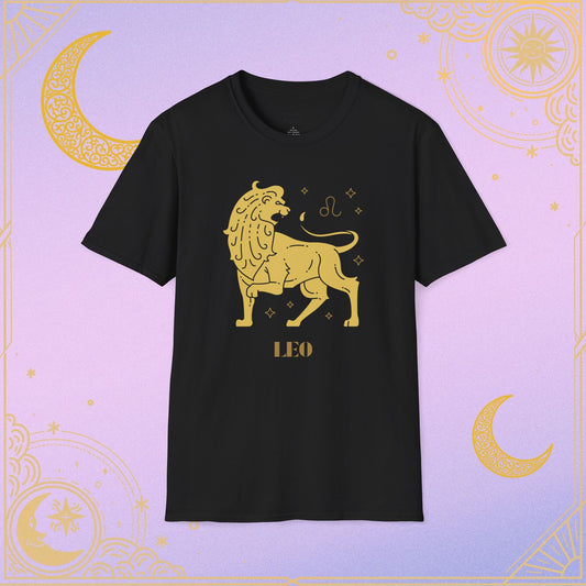 Leo Zodiac T-Shirt | Unisex Astrology Tee, Birthday Gift, July-August Celebrations, Astrology Lovers, Casual Wear, Horoscope T-shirt
