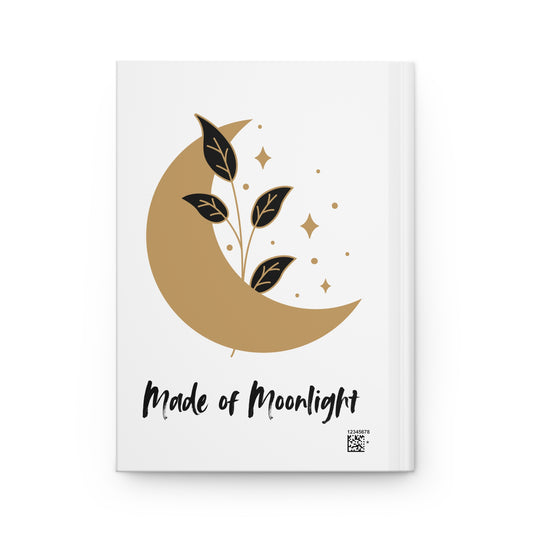 Moonlight Hardcover Journal - Elegant Notepad for Daily Reflections, Gift for Writers, Dreamers, and Students, Journaling, Note-taking