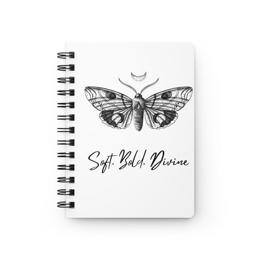 Bohemian Spiral Bound Journal - Soft! Bold! Divine Butterfly | Eco-Friendly Notepad, Gift for Writers, Dreamers, Artists, Journaling