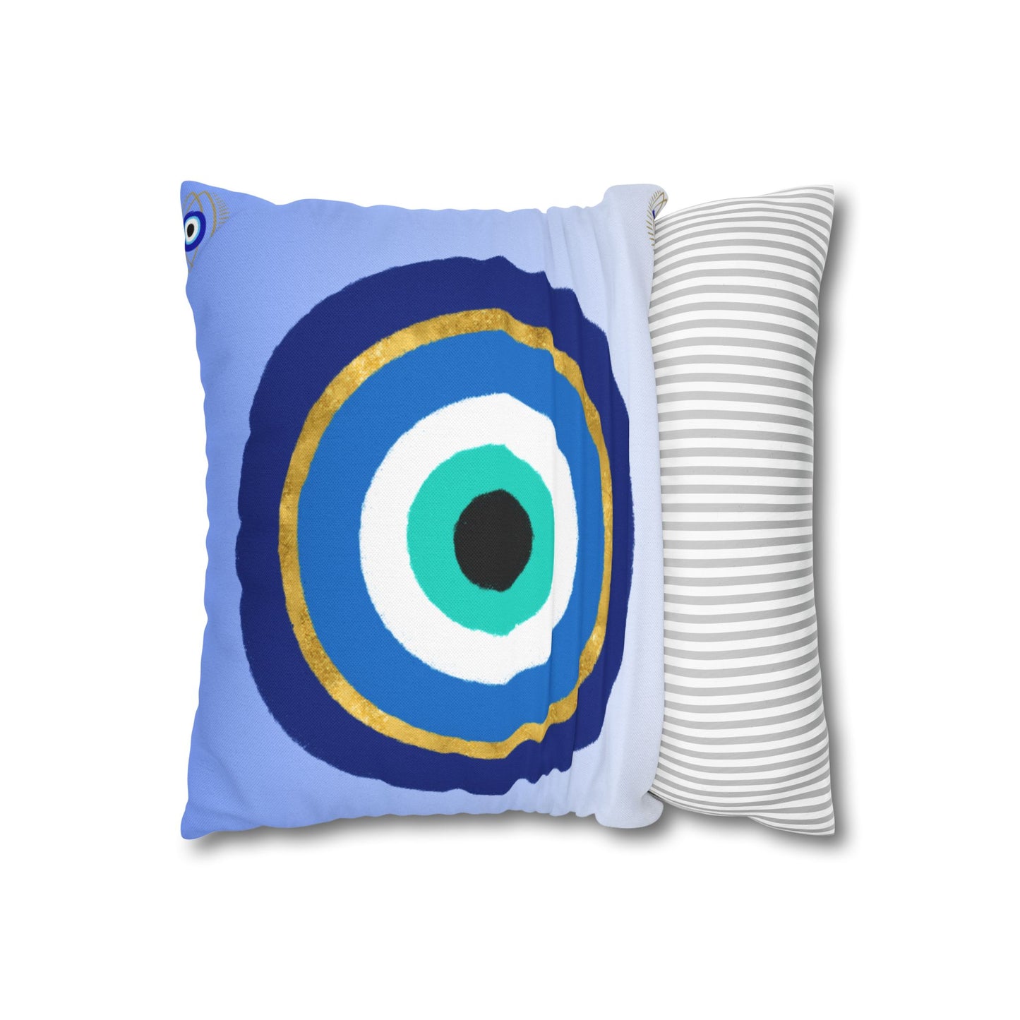 Evil Eye Pillowcase, Boho Decor, Home Styling, Meditation Gift, Spiritual Vibes, Protective Charm