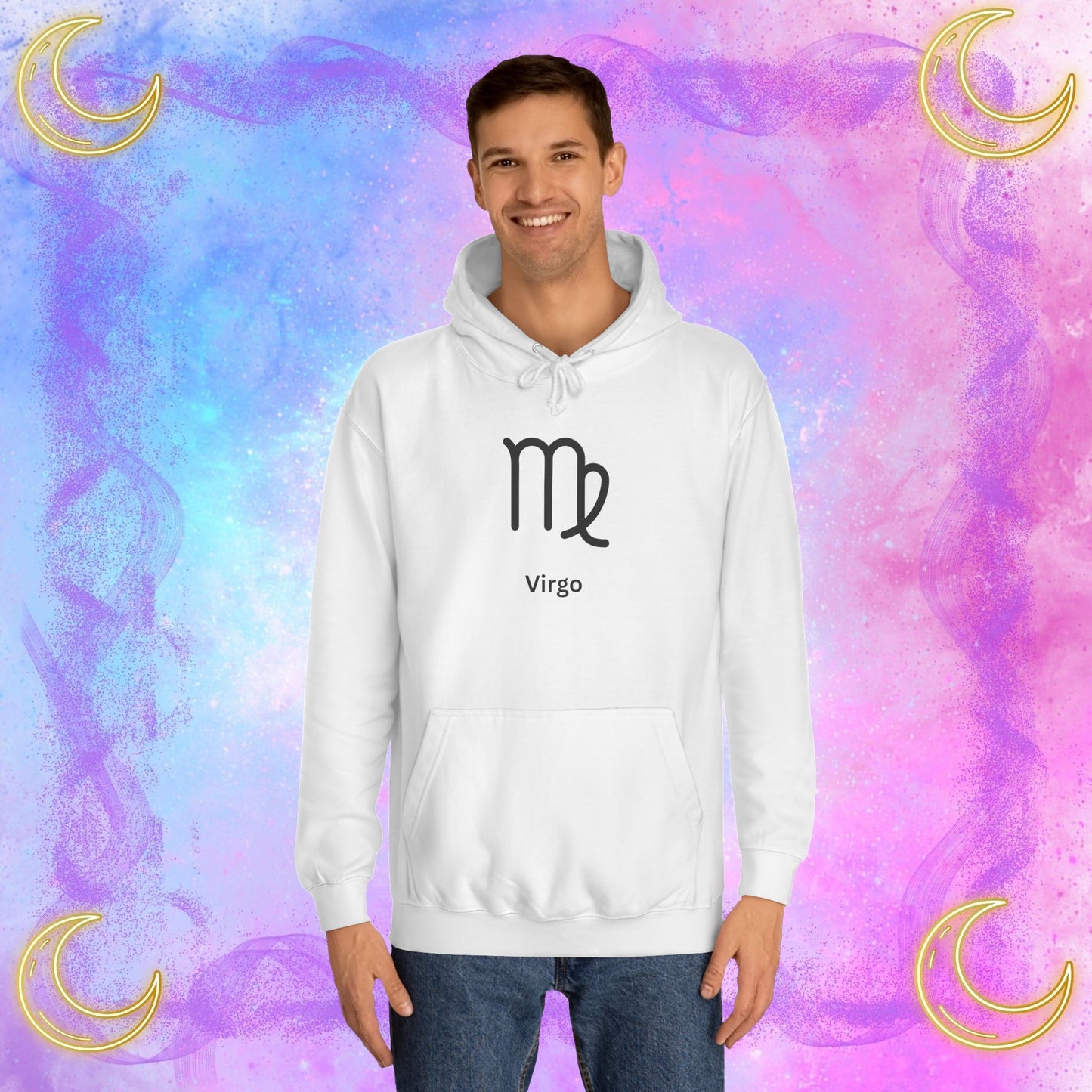 Virgo Astrology Unisex Hoodie | College Style Sweatshirt for Astrology Lovers, Zodiac Gift, Cozy Wear, Birthday and Seasonal Gifts