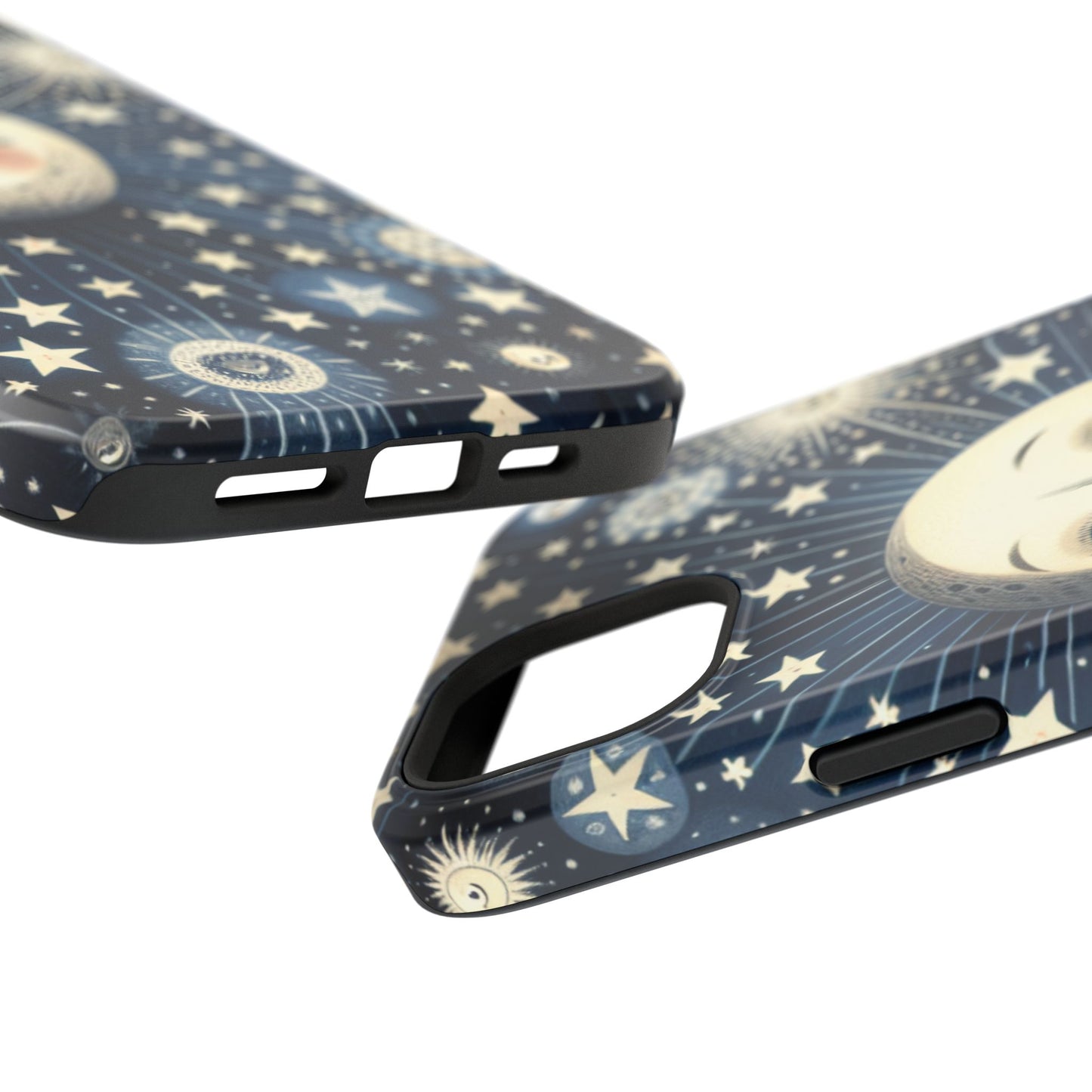 Celestial Impact-Resistant Cases, Protective Phone Cover, Moon & Stars Design, Gift for Astrology Lovers, Unique Phone Accessories, [...]