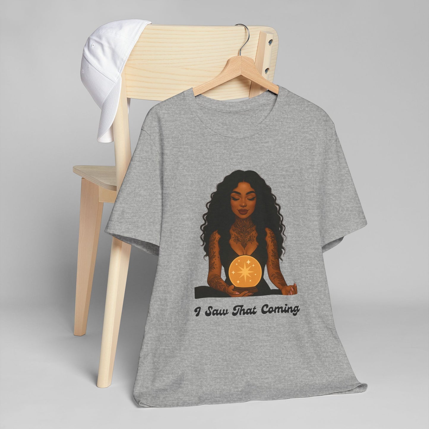 Tarot-Inspired Unisex T-Shirt, I Saw That Coming Tee, Horoscope Gift, Astrology Apparel, Mystic Vibes Shirt, Spiritual Fashion