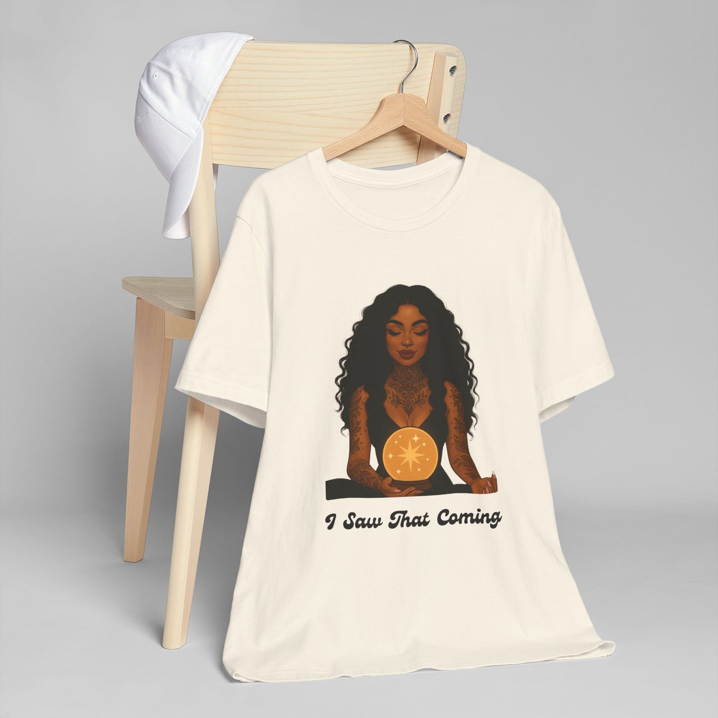 Tarot-Inspired Unisex T-Shirt, I Saw That Coming Tee, Horoscope Gift, Astrology Apparel, Mystic Vibes Shirt, Spiritual Fashion