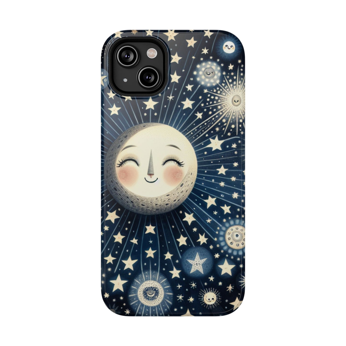 Celestial Impact-Resistant Cases, Protective Phone Cover, Moon & Stars Design, Gift for Astrology Lovers, Unique Phone Accessories, [...]