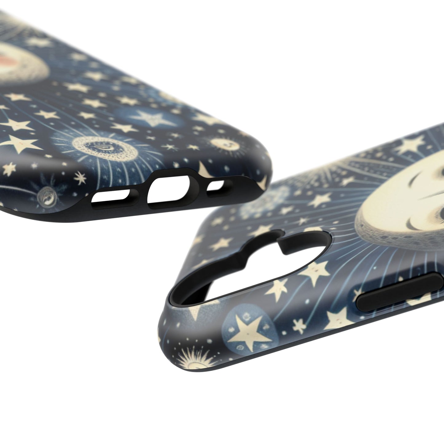 Celestial Impact-Resistant Cases, Protective Phone Cover, Moon & Stars Design, Gift for Astrology Lovers, Unique Phone Accessories, [...]