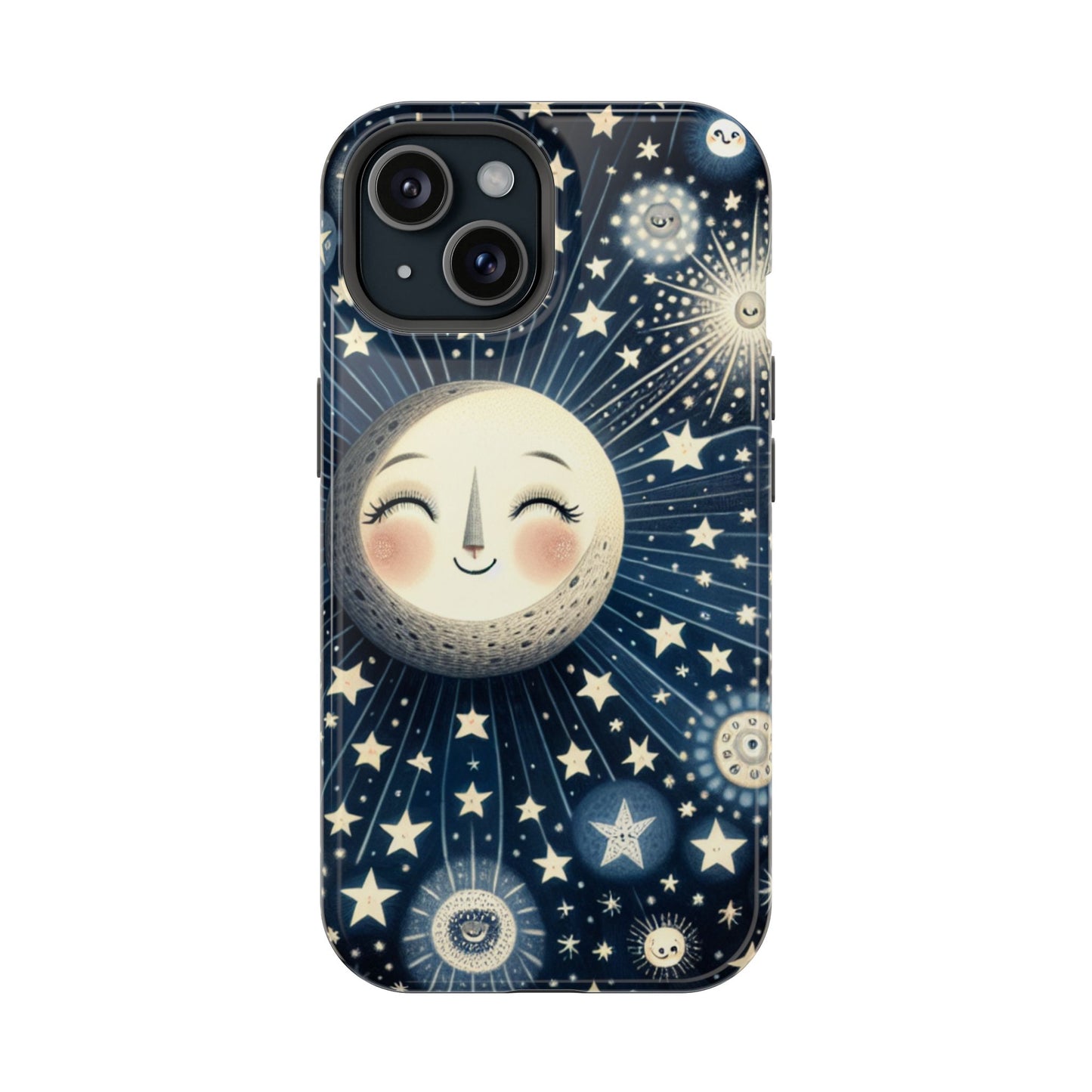 Celestial Impact-Resistant Cases, Protective Phone Cover, Moon & Stars Design, Gift for Astrology Lovers, Unique Phone Accessories, [...]