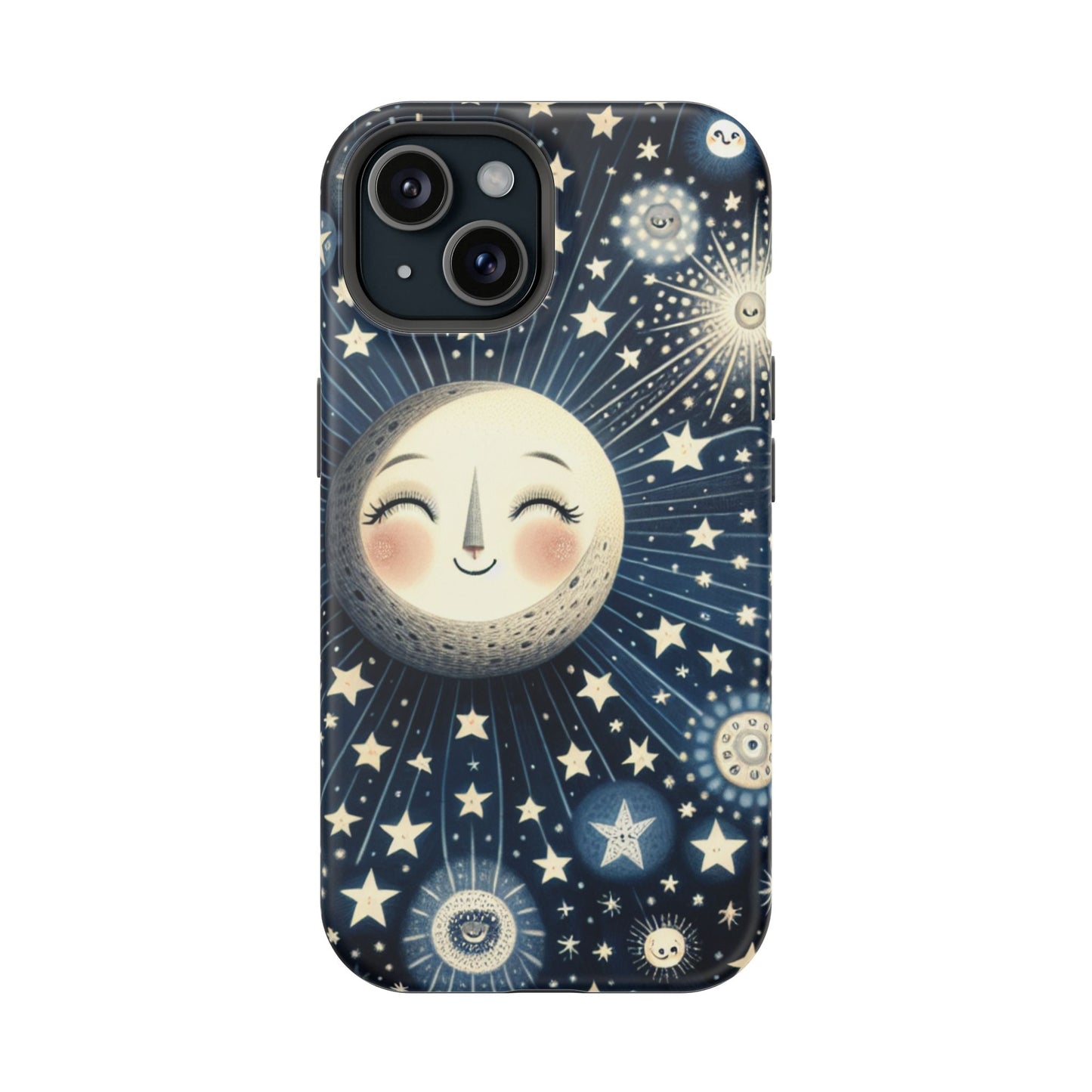 Celestial Impact-Resistant Cases, Protective Phone Cover, Moon & Stars Design, Gift for Astrology Lovers, Unique Phone Accessories, [...]