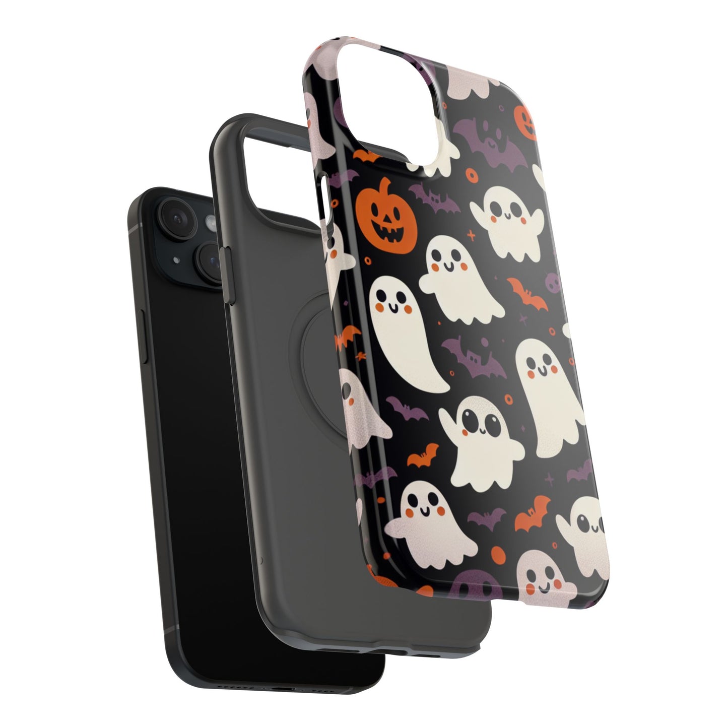 Halloween Ghost Phone Case, Cute Ghost Cases for iPhone, October Birthday Gift, Spooky Decor, Fun & Funky Cell Phone Cover