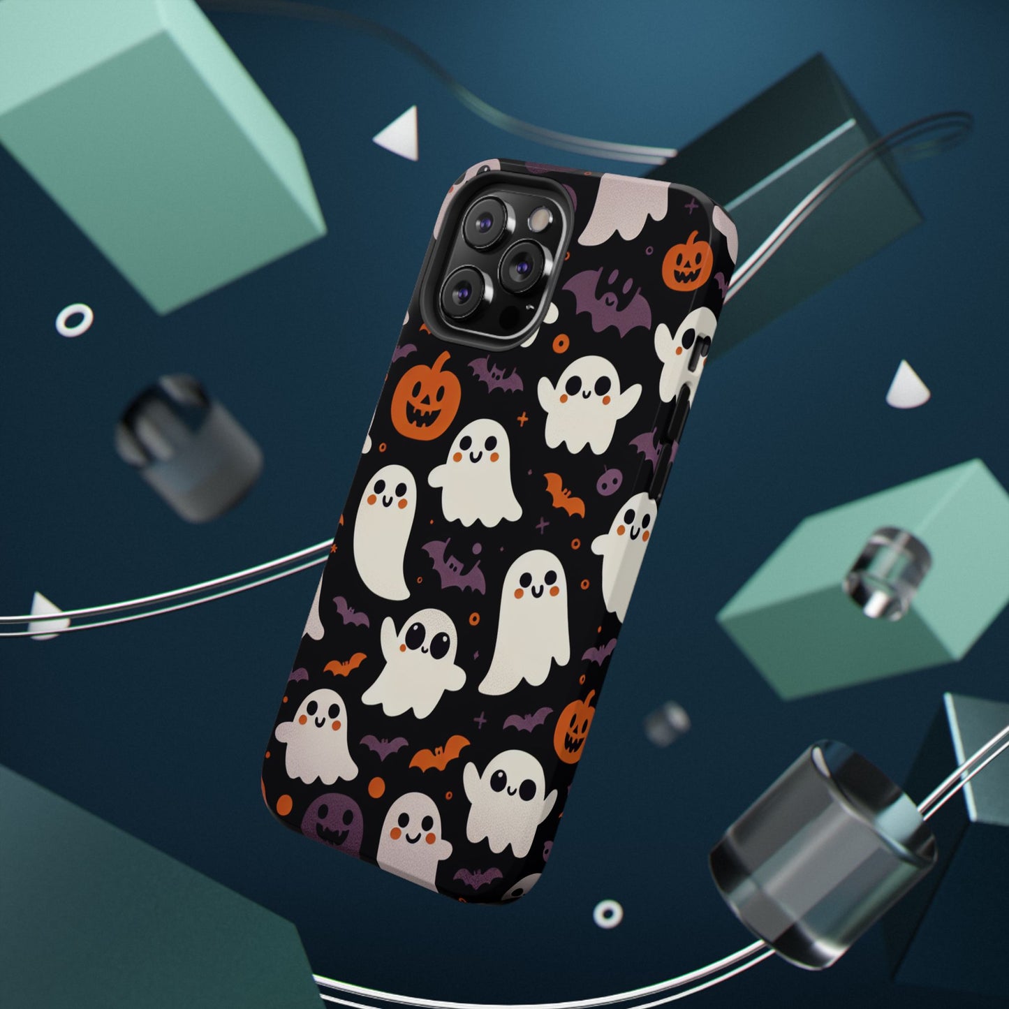 Halloween Ghost Phone Case, Cute Ghost Cases for iPhone, October Birthday Gift, Spooky Decor, Fun & Funky Cell Phone Cover