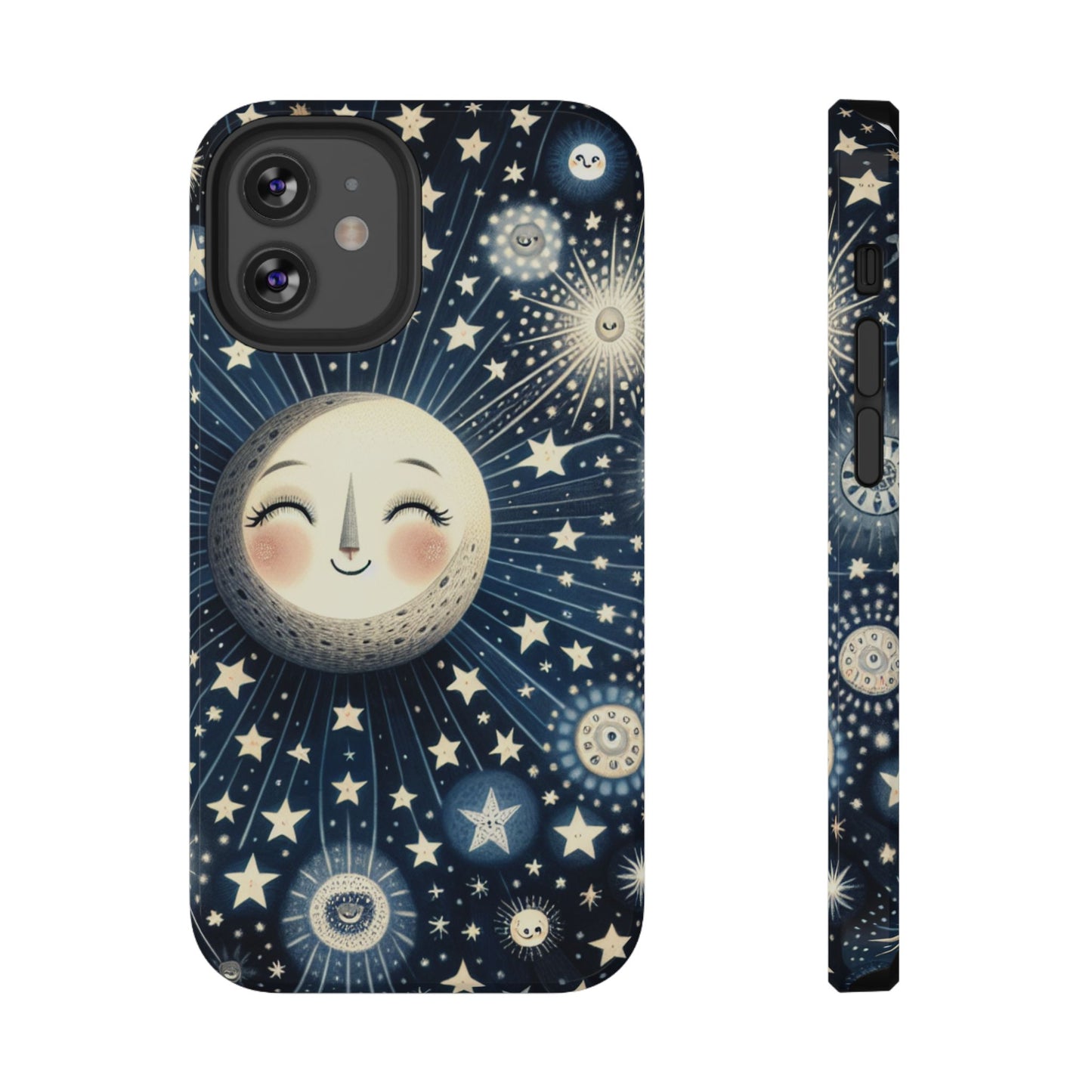 Celestial Impact-Resistant Cases, Protective Phone Cover, Moon & Stars Design, Gift for Astrology Lovers, Unique Phone Accessories, [...]