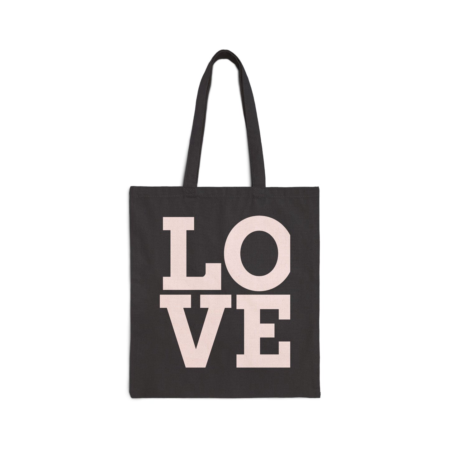 Love Canvas Tote Bag - Eco-Friendly Shopping, Gift for Her, Beach Bag, Grocery Tote, Stylish Everyday Use