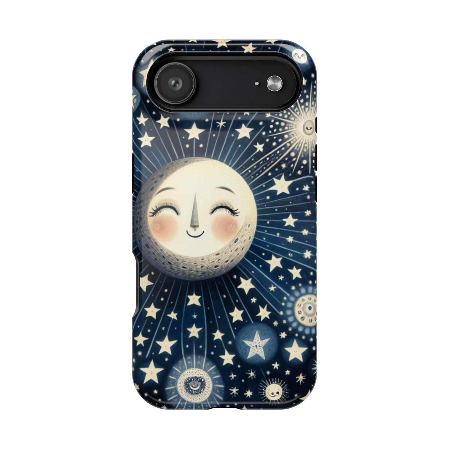 Celestial Impact-Resistant Cases, Protective Phone Cover, Moon & Stars Design, Gift for Astrology Lovers, Unique Phone Accessories, [...]