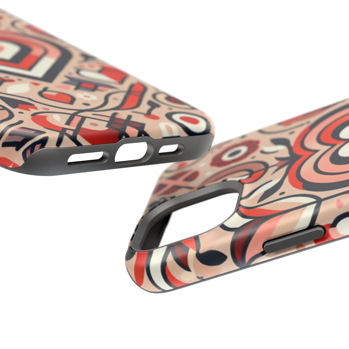 Heartfelt Impact-Resistant Phone Cases, Durable Phone Covers, Love-Themed Accessories, Valentine's Gifts, Unique Tech Cases