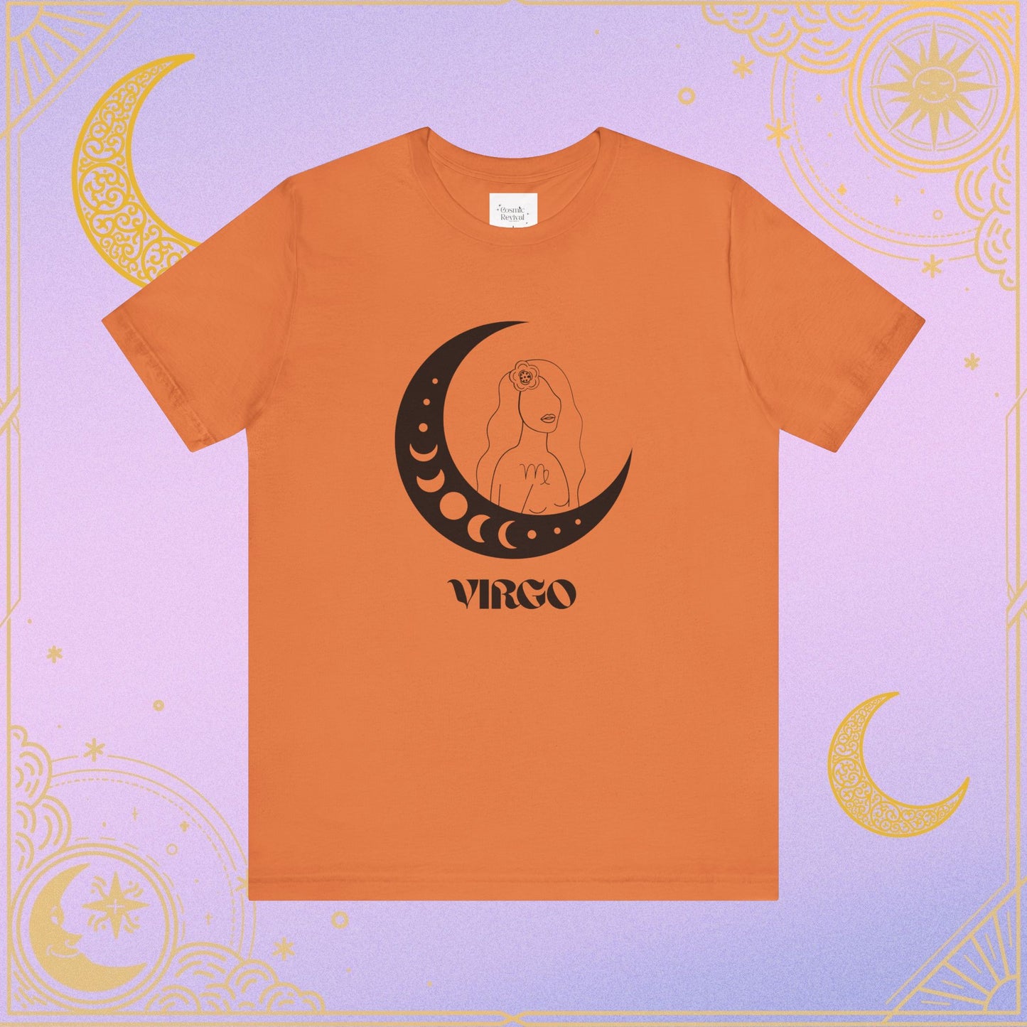 Virgo Moon Zodiac T-Shirt, Astrology Tee, Horoscope Gift, Celestial Apparel, Unisex Astrology Shirt