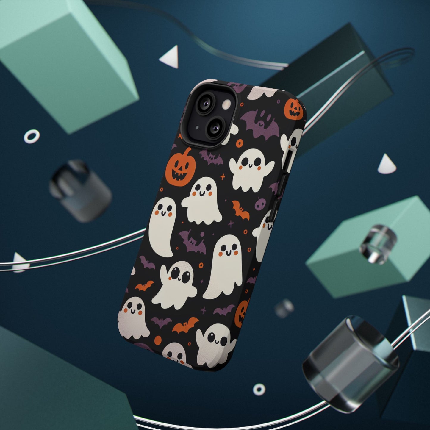 Halloween Ghost Phone Case, Cute Ghost Cases for iPhone, October Birthday Gift, Spooky Decor, Fun & Funky Cell Phone Cover