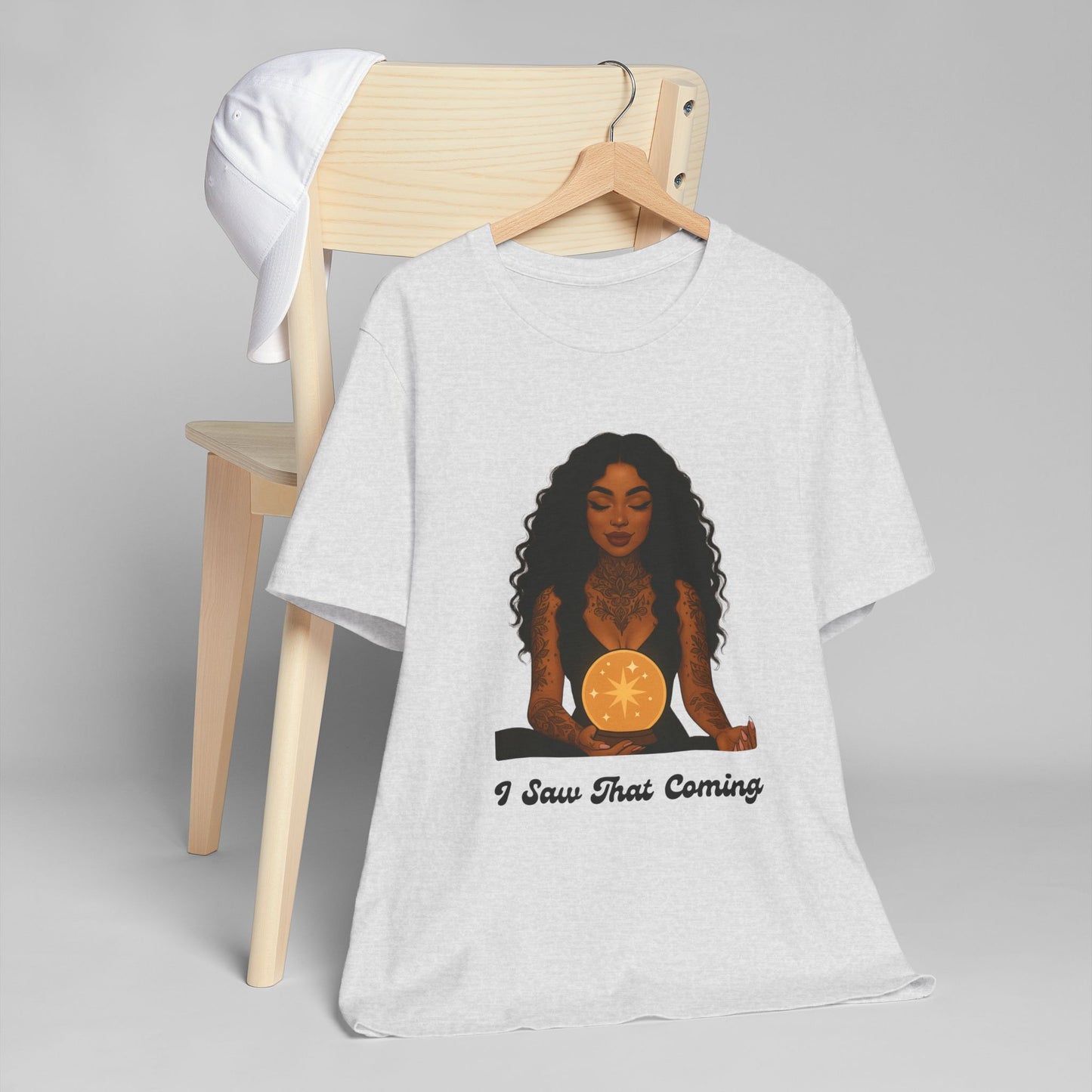 Tarot-Inspired Unisex T-Shirt, I Saw That Coming Tee, Horoscope Gift, Astrology Apparel, Mystic Vibes Shirt, Spiritual Fashion