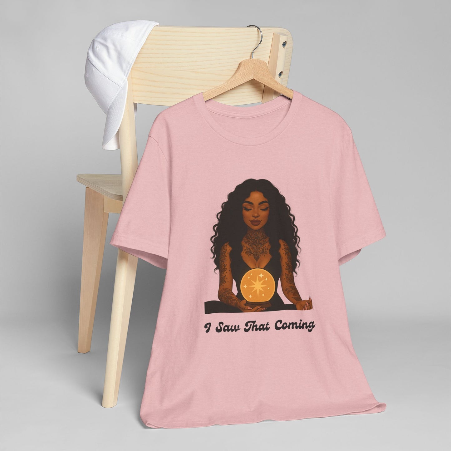 Tarot-Inspired Unisex T-Shirt, I Saw That Coming Tee, Horoscope Gift, Astrology Apparel, Mystic Vibes Shirt, Spiritual Fashion