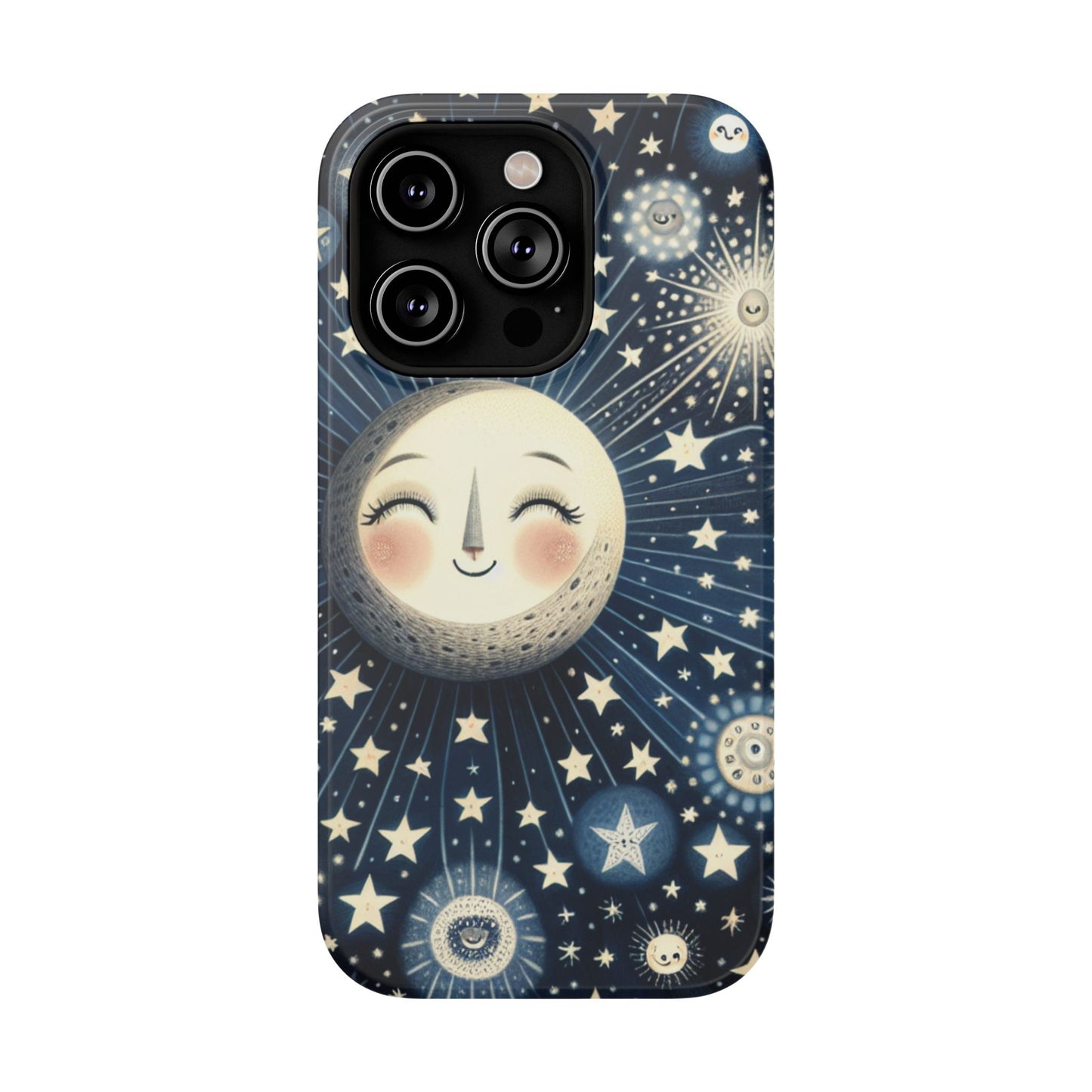 Celestial Impact-Resistant Cases, Protective Phone Cover, Moon & Stars Design, Gift for Astrology Lovers, Unique Phone Accessories, [...]