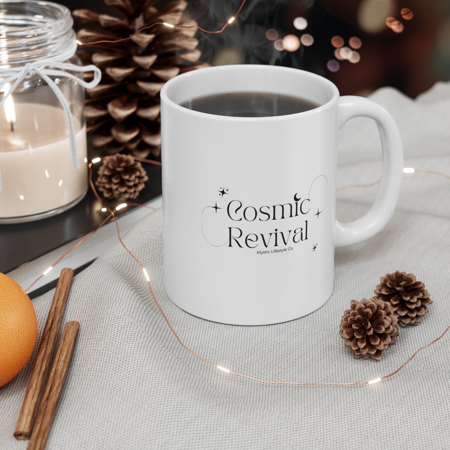 Cosmic Revival Mug - Celestial Coffee Cup, Spiritual Drinkware, Astrology Gift, Unique Home Decor, Celestial Themed Mug