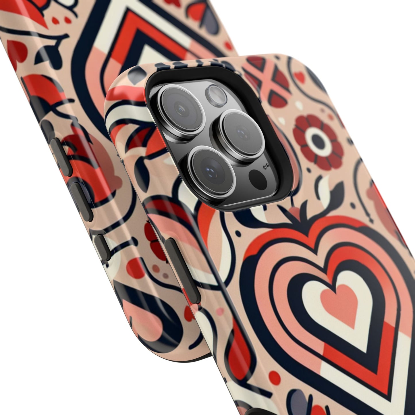 Heartfelt Impact-Resistant Phone Cases, Durable Phone Covers, Love-Themed Accessories, Valentine's Gifts, Unique Tech Cases