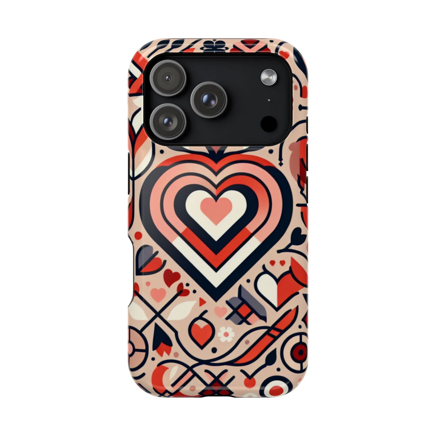Heartfelt Impact-Resistant Phone Cases, Durable Phone Covers, Love-Themed Accessories, Valentine's Gifts, Unique Tech Cases