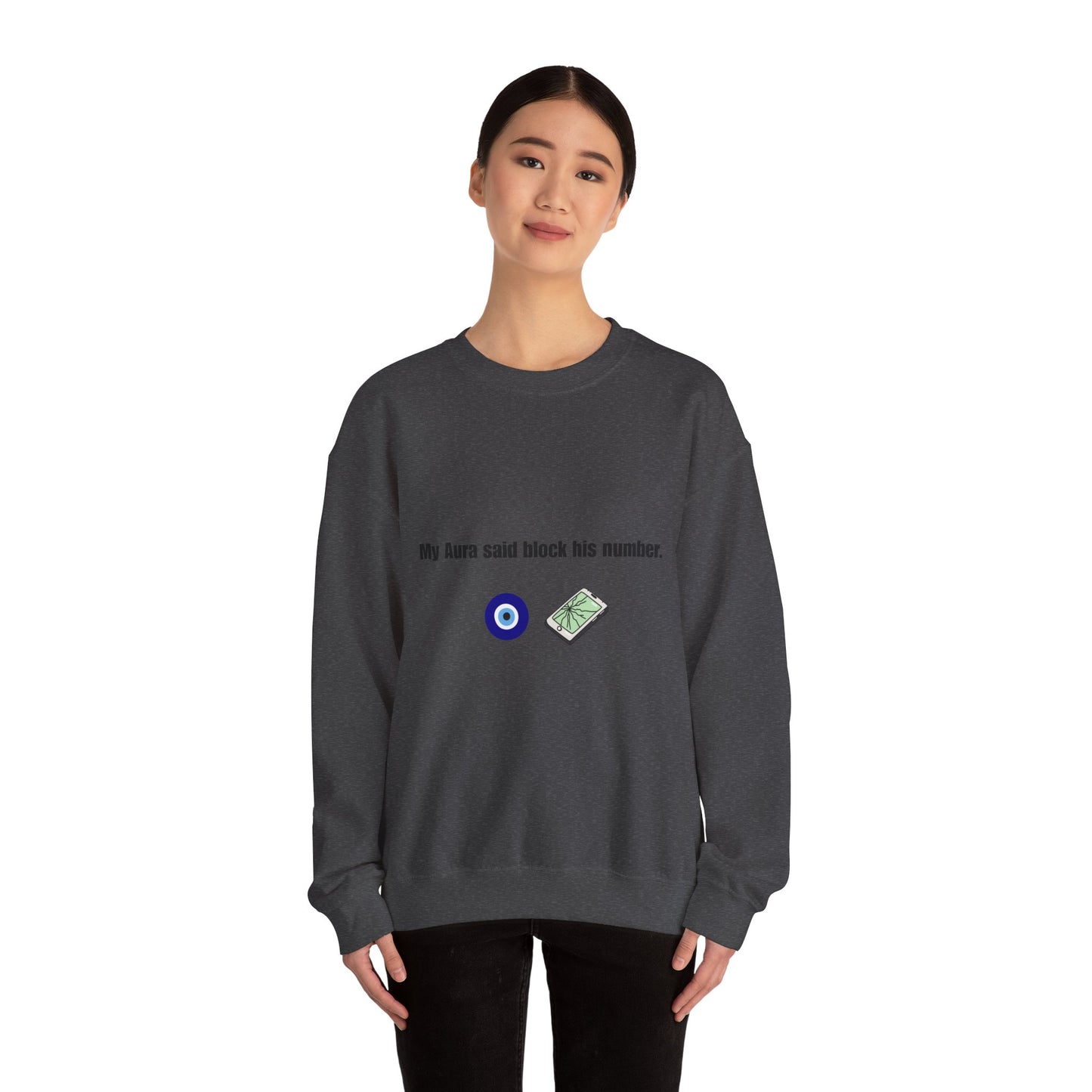 My Aura Says Block Number Sweatshirt, Unisex Crewneck for Casual Wear, Perfect Gift for Friends, Cozy Fall Sweater, Spiritual [...]