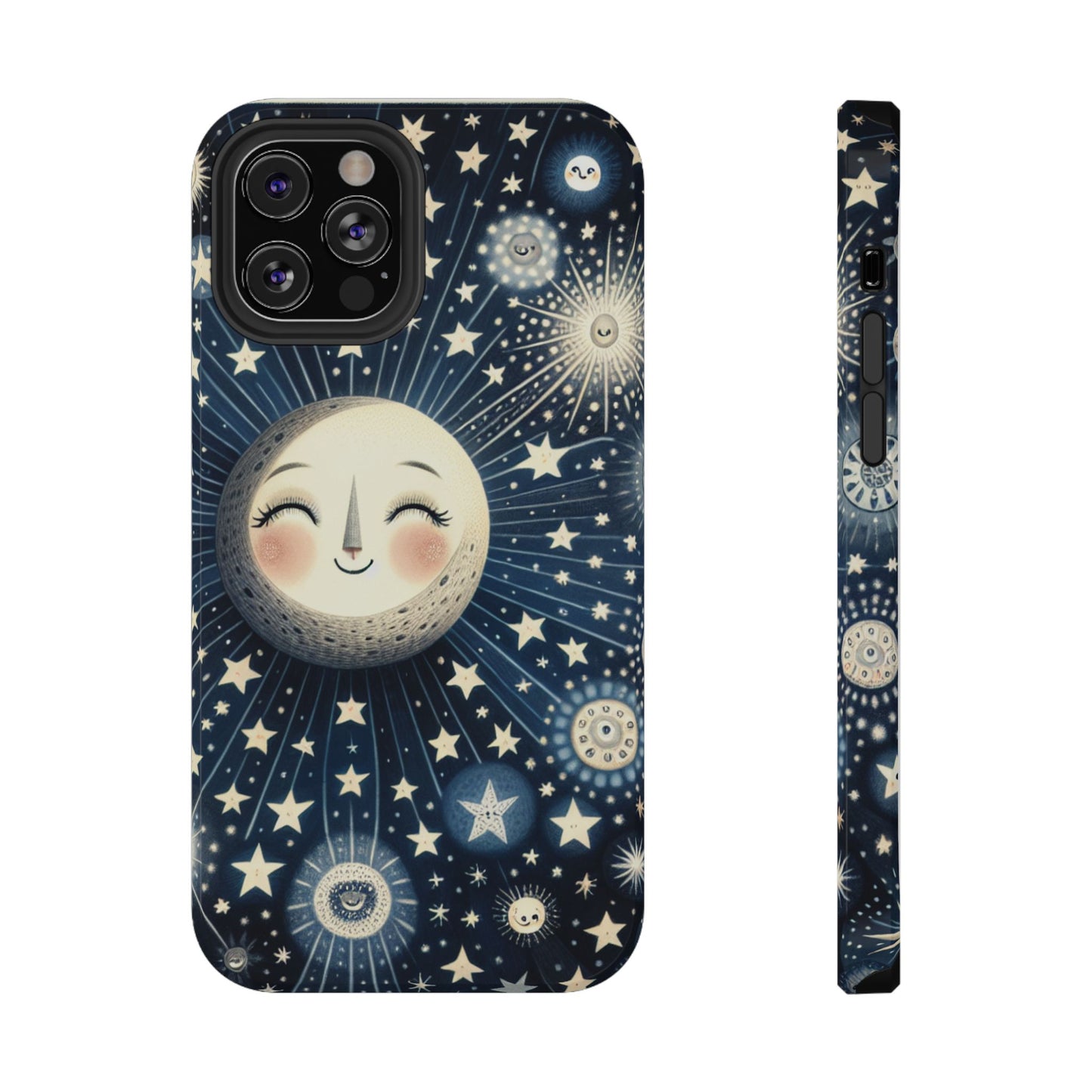 Celestial Impact-Resistant Cases, Protective Phone Cover, Moon & Stars Design, Gift for Astrology Lovers, Unique Phone Accessories, [...]