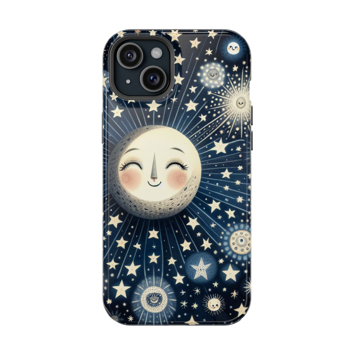 Celestial Impact-Resistant Cases, Protective Phone Cover, Moon & Stars Design, Gift for Astrology Lovers, Unique Phone Accessories, [...]