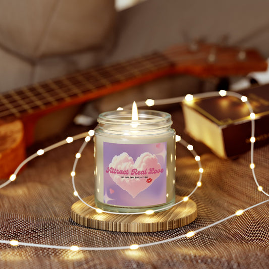 Attract Real Love (Not Just Text Back at 2AM) Candle, Ideal for Valentine's Day, Engagements, Cozy Nights, Gifts for Her, Aromatherapy