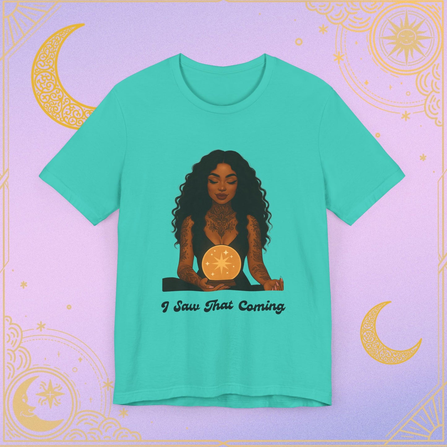 Tarot-Inspired Unisex T-Shirt, I Saw That Coming Tee, Horoscope Gift, Astrology Apparel, Mystic Vibes Shirt, Spiritual Fashion
