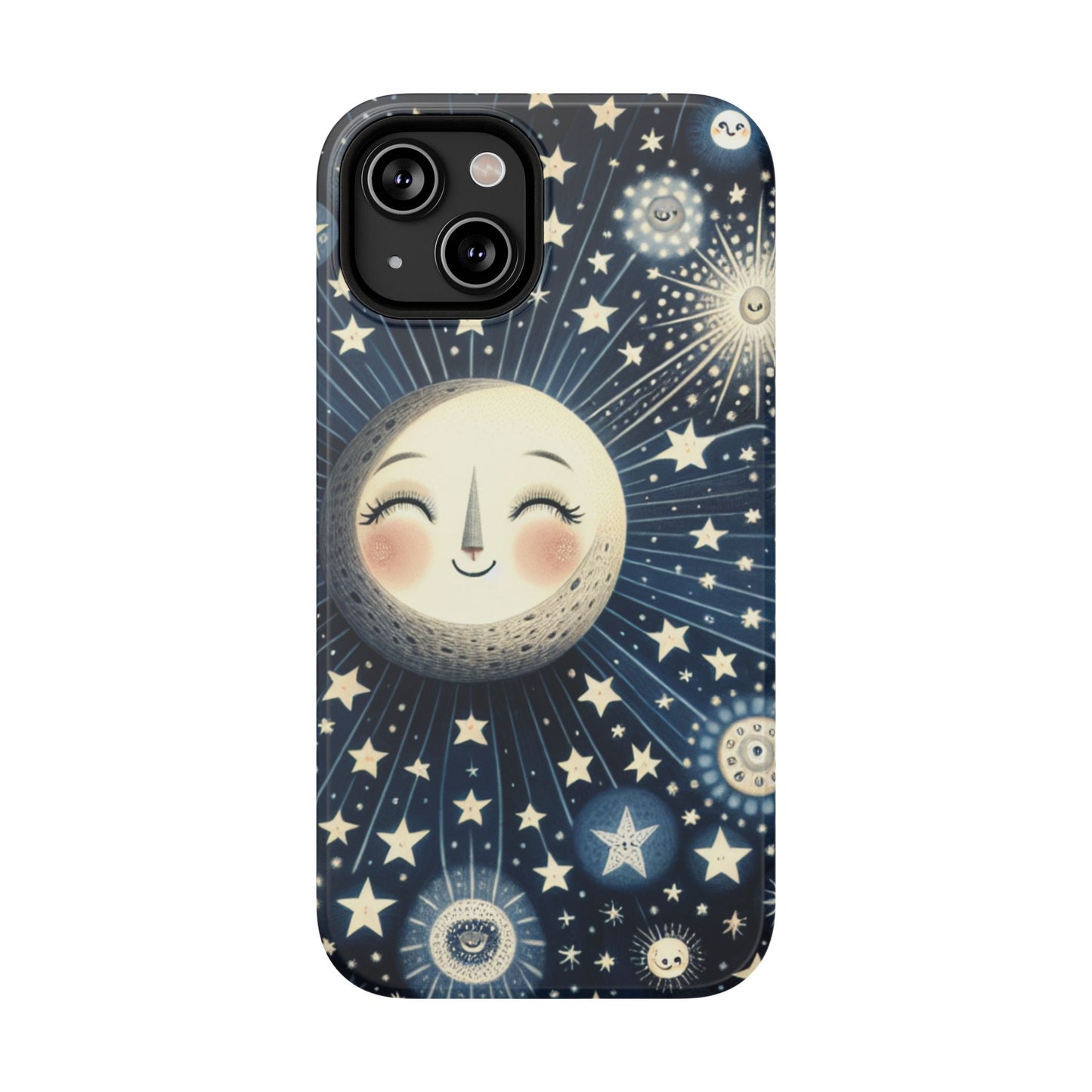 Celestial Impact-Resistant Cases, Protective Phone Cover, Moon & Stars Design, Gift for Astrology Lovers, Unique Phone Accessories, [...]