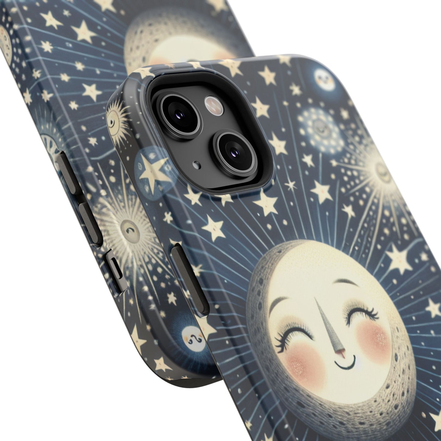 Celestial Impact-Resistant Cases, Protective Phone Cover, Moon & Stars Design, Gift for Astrology Lovers, Unique Phone Accessories, [...]