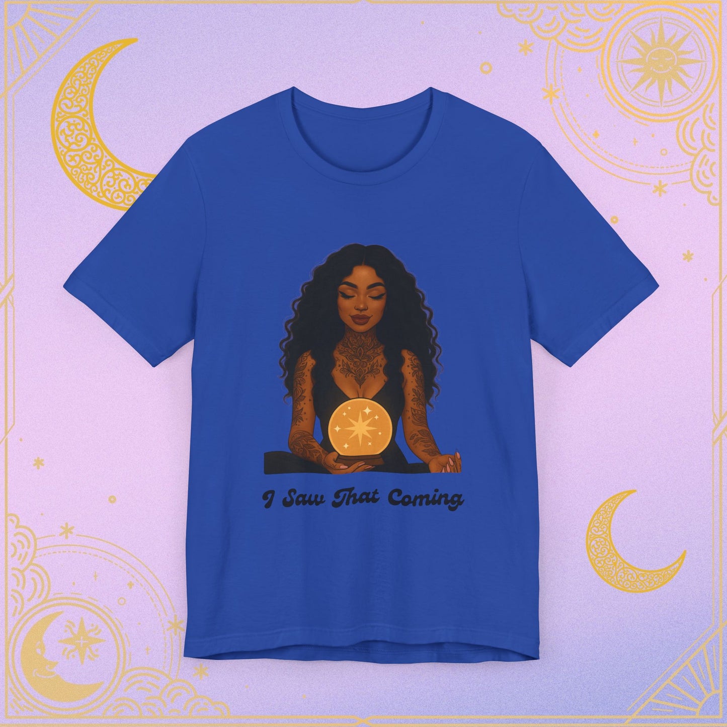 Tarot-Inspired Unisex T-Shirt, I Saw That Coming Tee, Horoscope Gift, Astrology Apparel, Mystic Vibes Shirt, Spiritual Fashion
