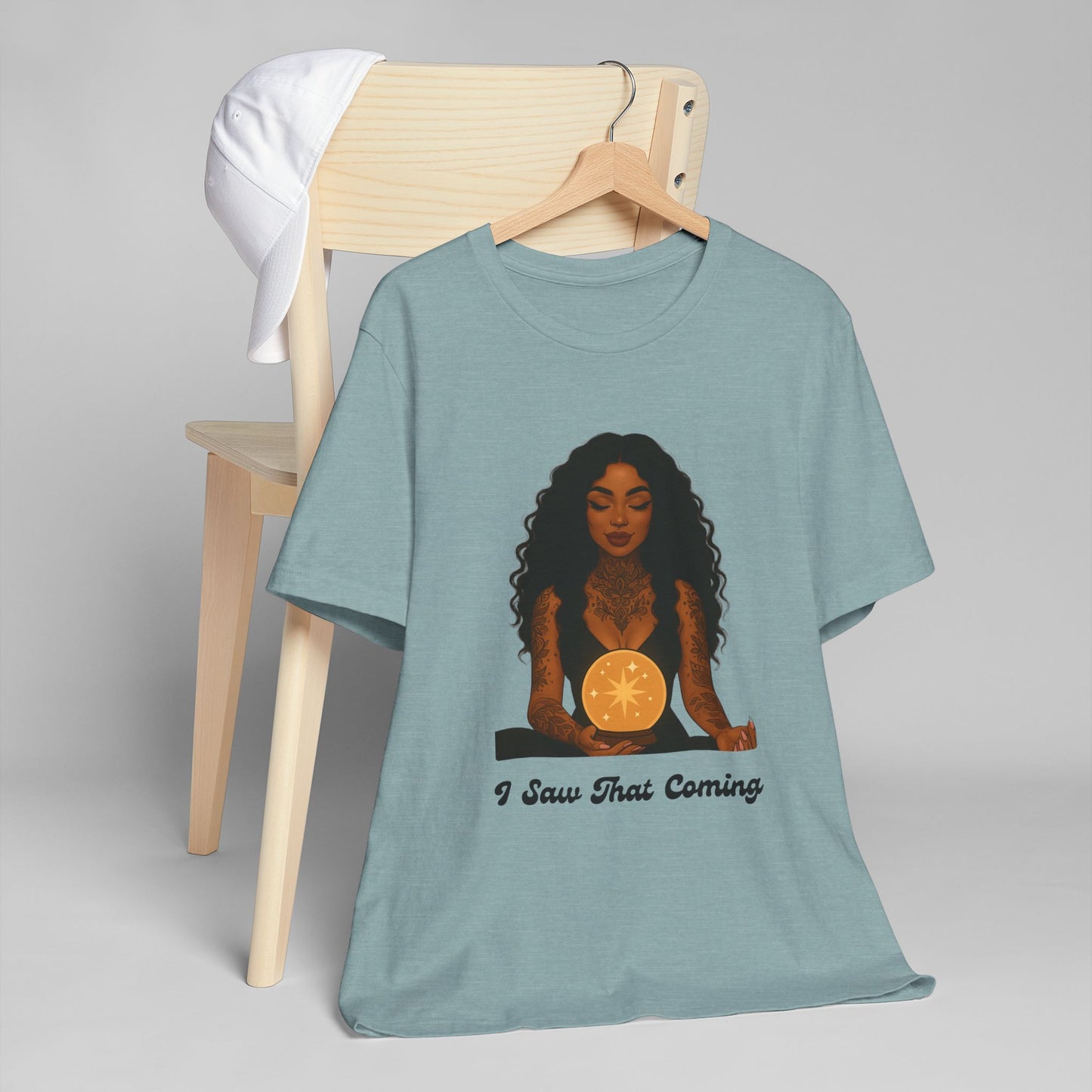 Tarot-Inspired Unisex T-Shirt, I Saw That Coming Tee, Horoscope Gift, Astrology Apparel, Mystic Vibes Shirt, Spiritual Fashion