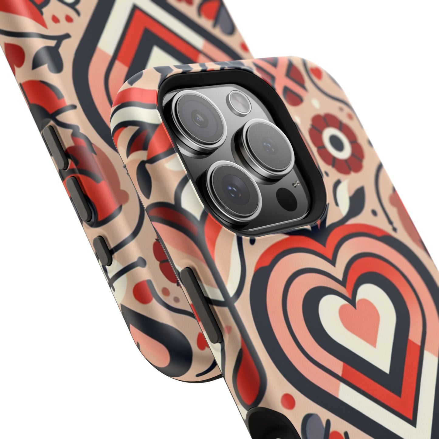 Heartfelt Impact-Resistant Phone Cases, Durable Phone Covers, Love-Themed Accessories, Valentine's Gifts, Unique Tech Cases