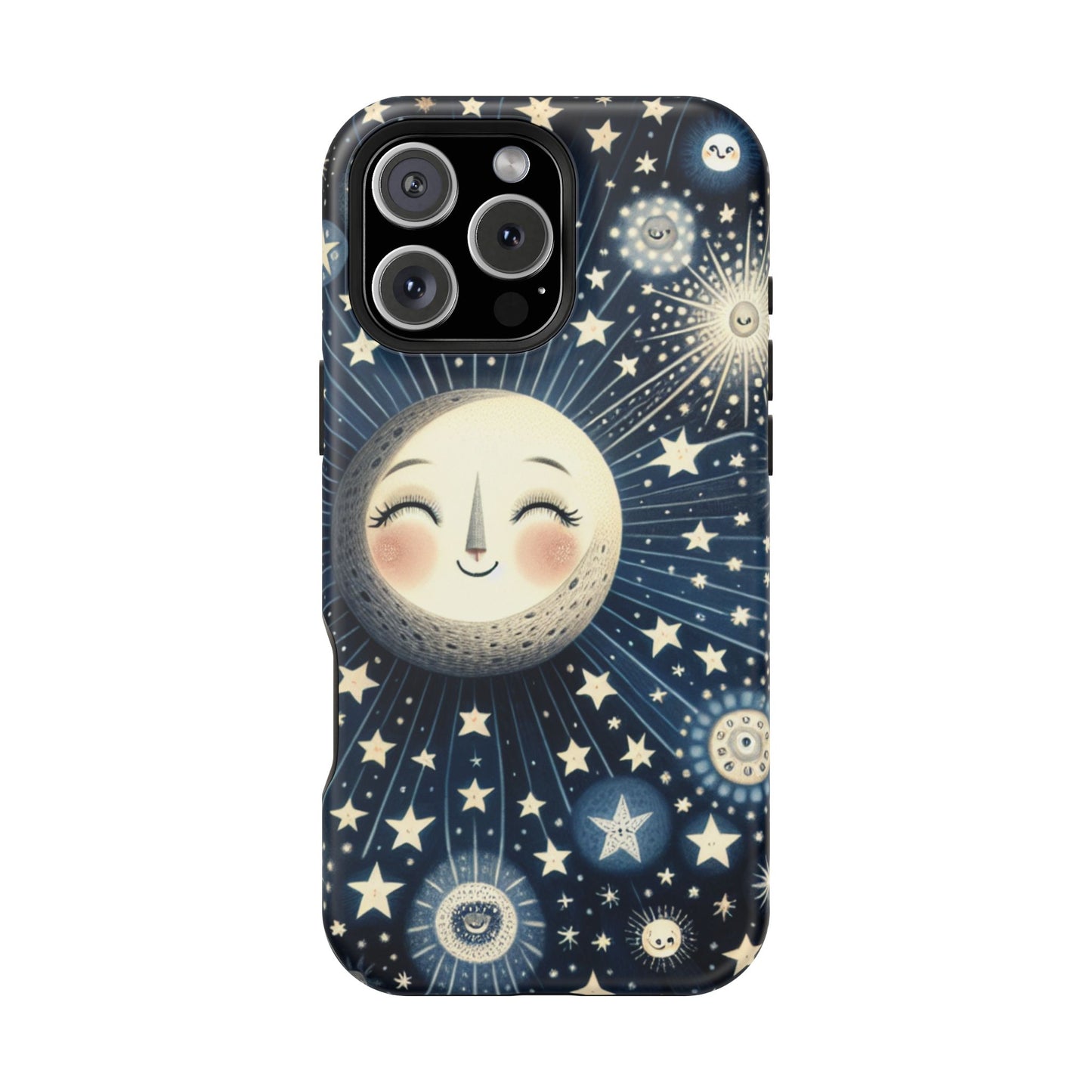 Celestial Impact-Resistant Cases, Protective Phone Cover, Moon & Stars Design, Gift for Astrology Lovers, Unique Phone Accessories, [...]