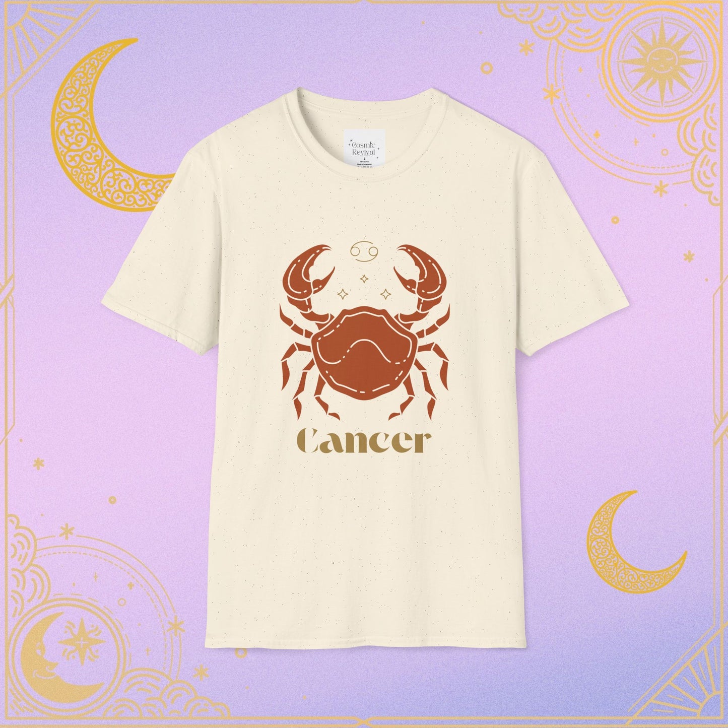 Cancer Zodiac Unisex Softstyle T-Shirt, Astrology Shirt, Horoscope Tee, Gift for Astrology Lovers, Birthday Gift, Zodiac Sign Apparel