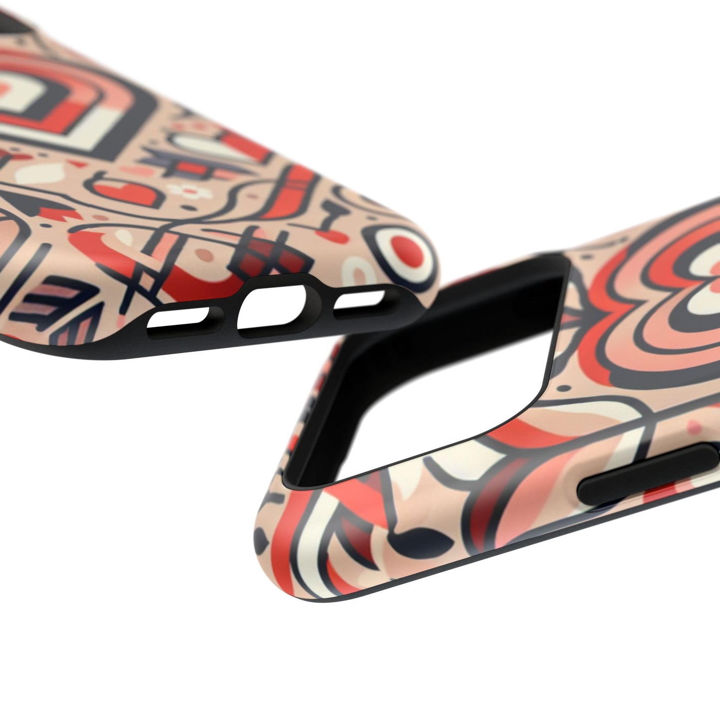 Heartfelt Impact-Resistant Phone Cases, Durable Phone Covers, Love-Themed Accessories, Valentine's Gifts, Unique Tech Cases