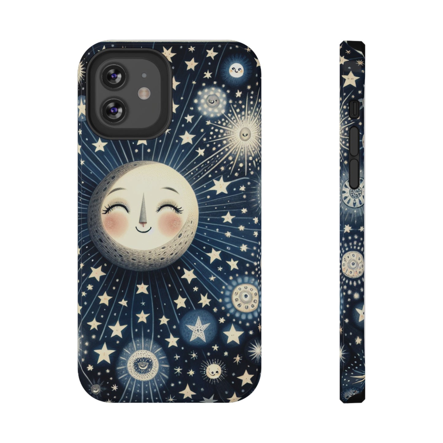 Celestial Impact-Resistant Cases, Protective Phone Cover, Moon & Stars Design, Gift for Astrology Lovers, Unique Phone Accessories, [...]