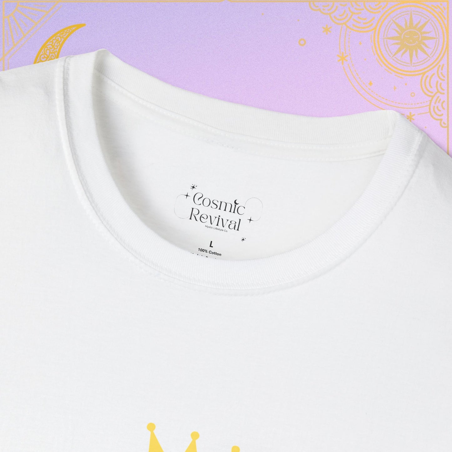 Leo Crown Unisex Softstyle T-Shirt, Zodiac Tee, Astrology Apparel, Birthday Gift, Horoscope Fashion, Celestial Style