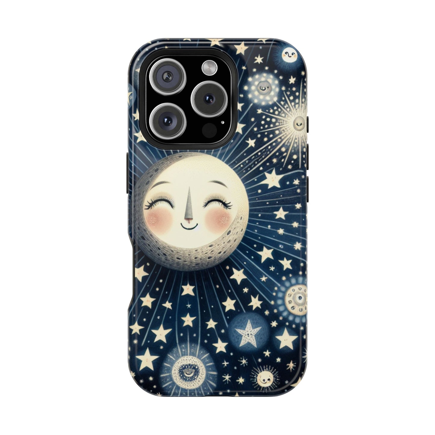 Celestial Impact-Resistant Cases, Protective Phone Cover, Moon & Stars Design, Gift for Astrology Lovers, Unique Phone Accessories, [...]