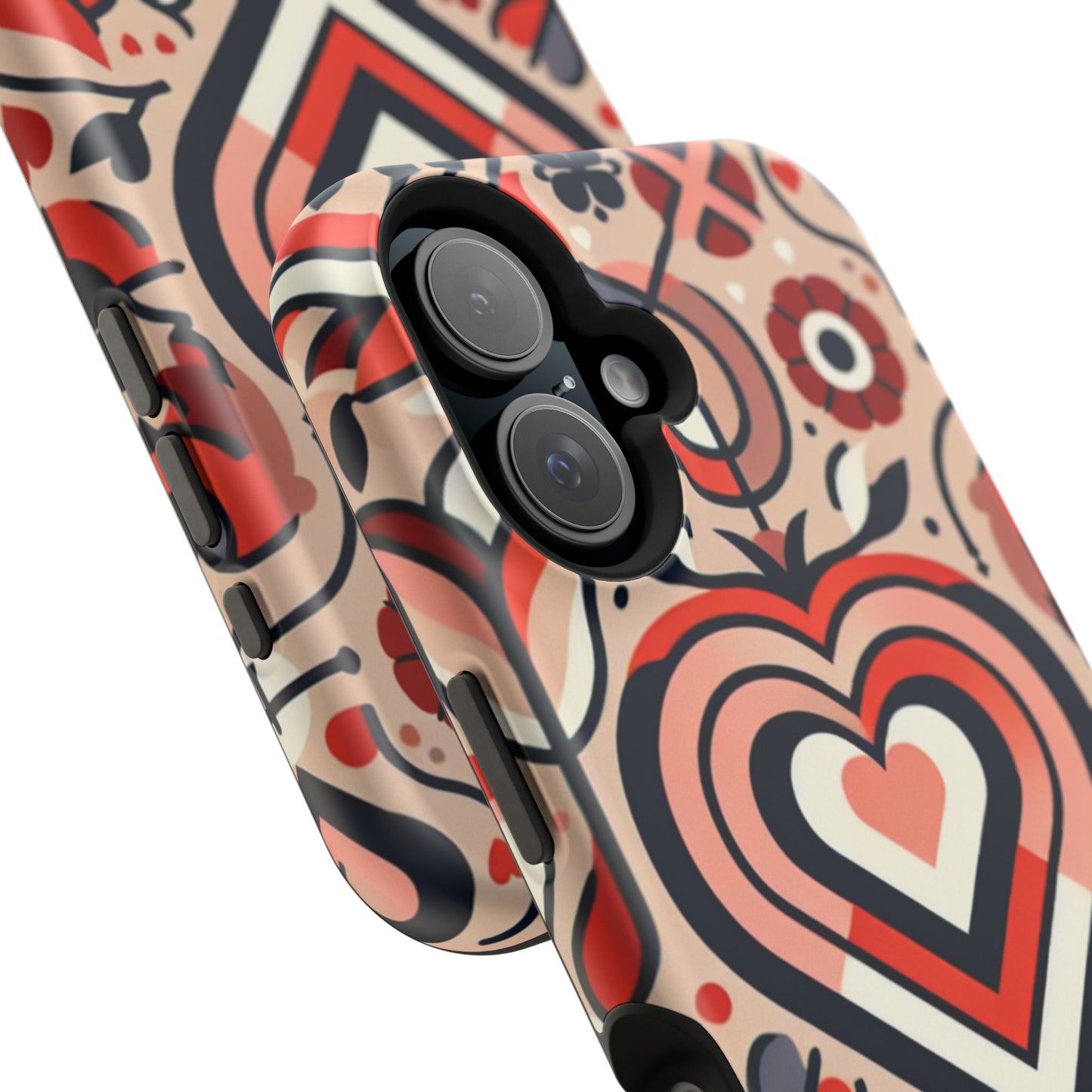 Heartfelt Impact-Resistant Phone Cases, Durable Phone Covers, Love-Themed Accessories, Valentine's Gifts, Unique Tech Cases