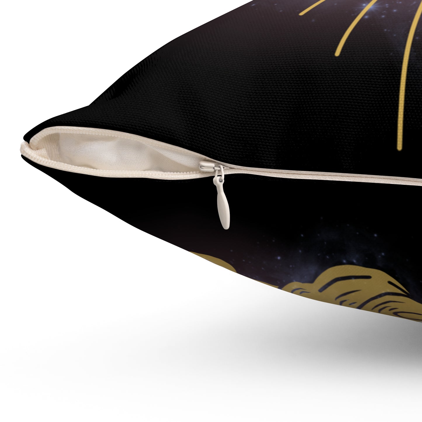 Galactic Eye and Moon Decorative Pillow | Cosmic Home Decor, Celestial Accent Cushion, Bedroom Art, Astrology Gift, Spiritual Pillow