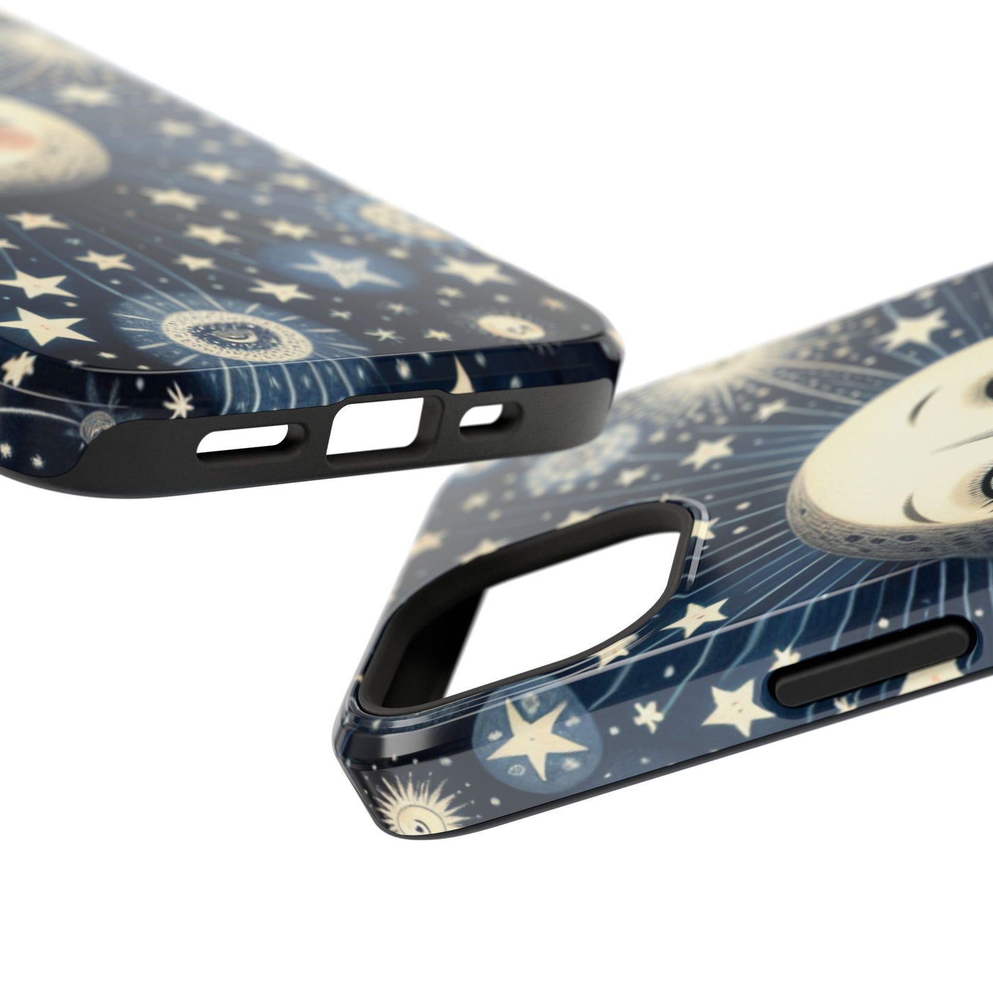 Celestial Impact-Resistant Cases, Protective Phone Cover, Moon & Stars Design, Gift for Astrology Lovers, Unique Phone Accessories, [...]