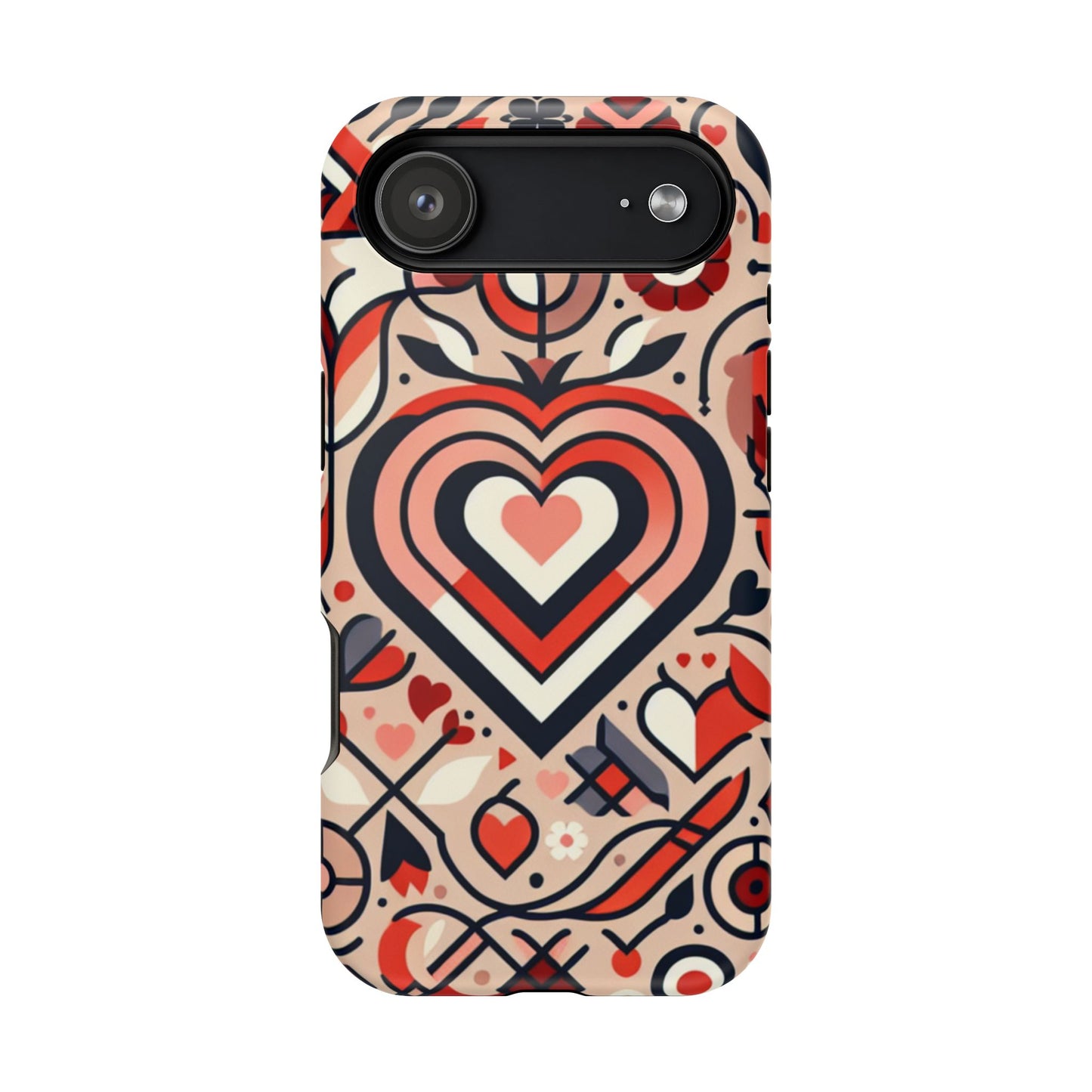 Heartfelt Impact-Resistant Phone Cases, Durable Phone Covers, Love-Themed Accessories, Valentine's Gifts, Unique Tech Cases