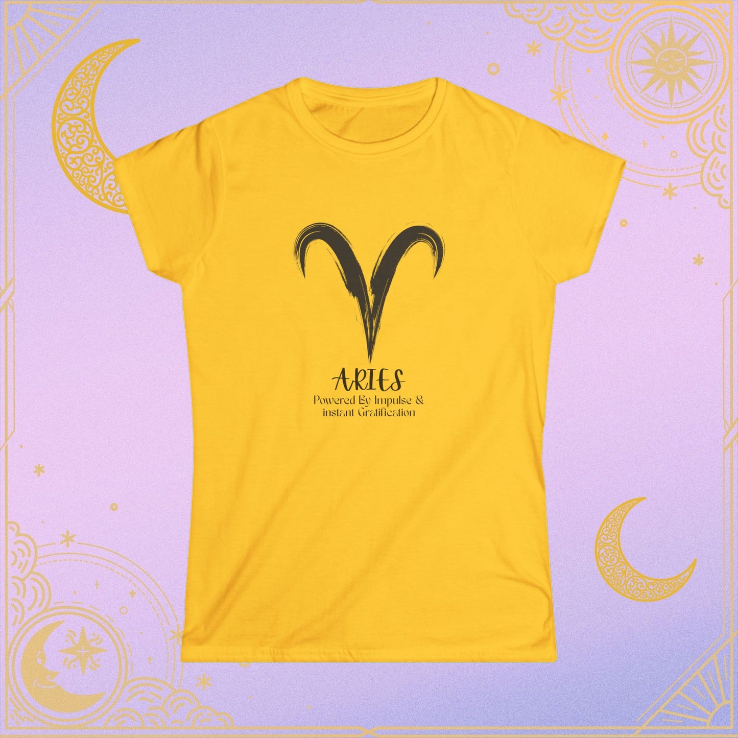 Aries Zodiac Women's Tee, Astrology Shirt, Birthday Gift for Aries, Horoscope Top, Celestial Fashion, Zodiac Apparel
