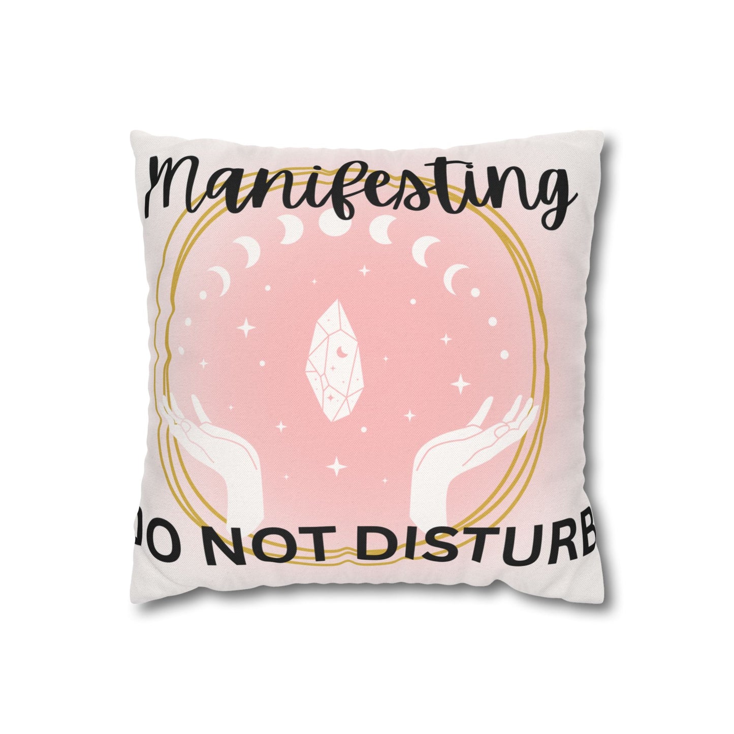Manifesting Pillowcase, Spiritual Home Decor, Meditation Gift, Affirmation Cushion, Cozy Bedroom Accessory