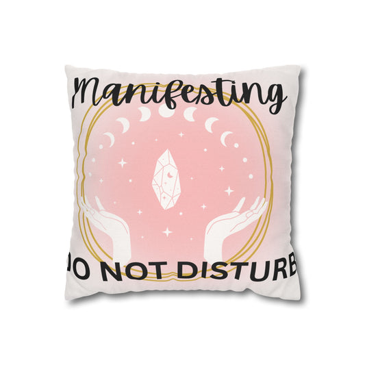 Manifesting Pillowcase, Spiritual Home Decor, Meditation Gift, Affirmation Cushion, Cozy Bedroom Accessory